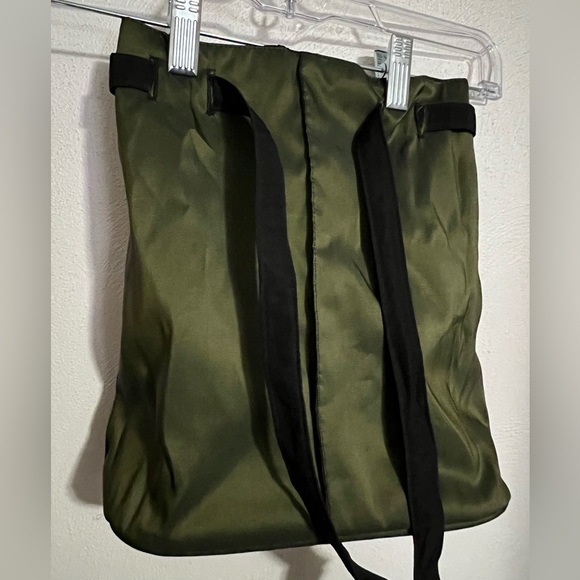 MYCRA Classic Pac Reversible Hooded Rain Coat with Matching Bag‎ Green Black S/M - Picture 9 of 9